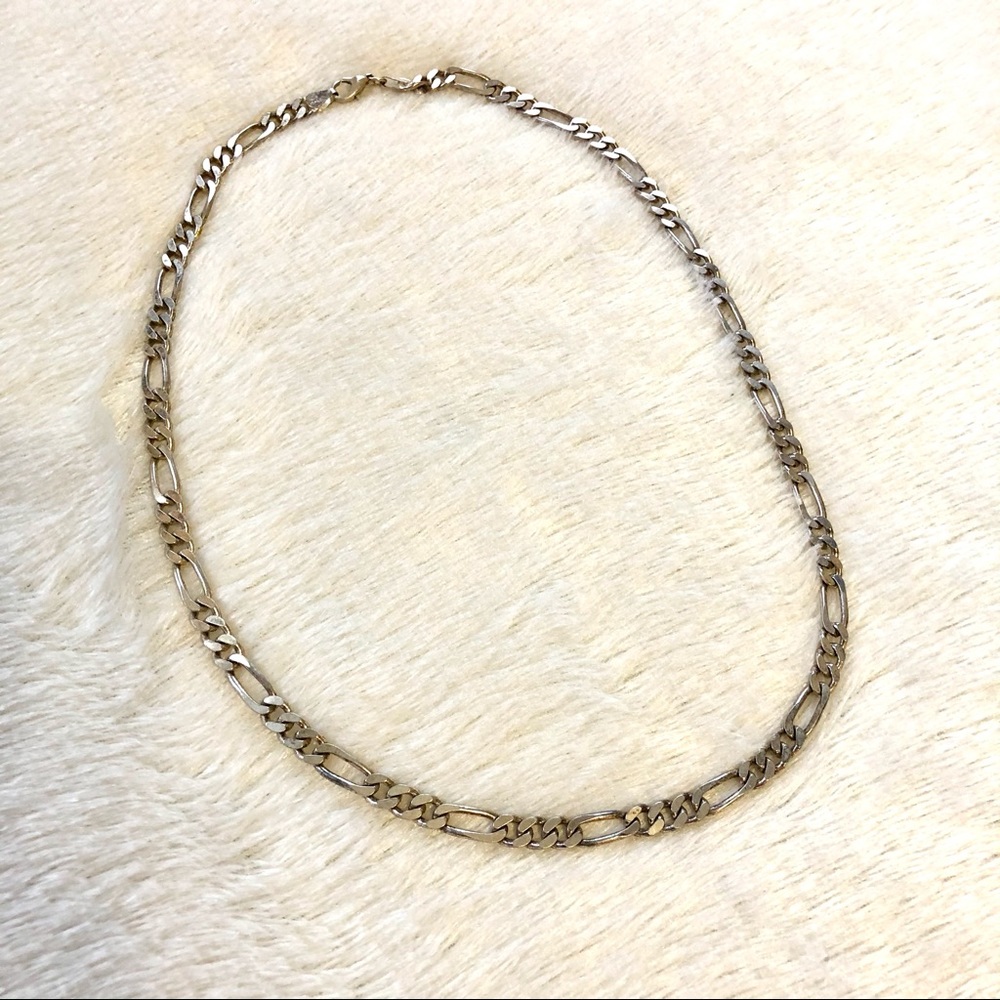 Vintage Italian Sterling Link Necklace